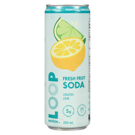 LOOP LEMON LIME FRUIT SODA